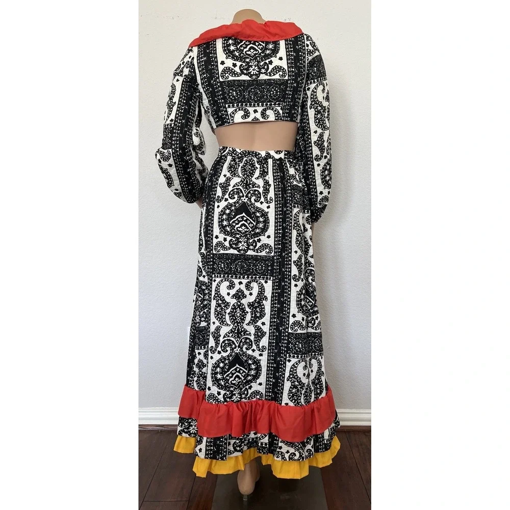 Vintage Tori Richard Honululu Skirt Top Set Hawaiian Outfit Size 8* Fits Like 0 - Picture 5 of 14